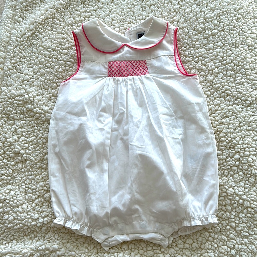 Toddler Janie and Jack collared romper 18-24M